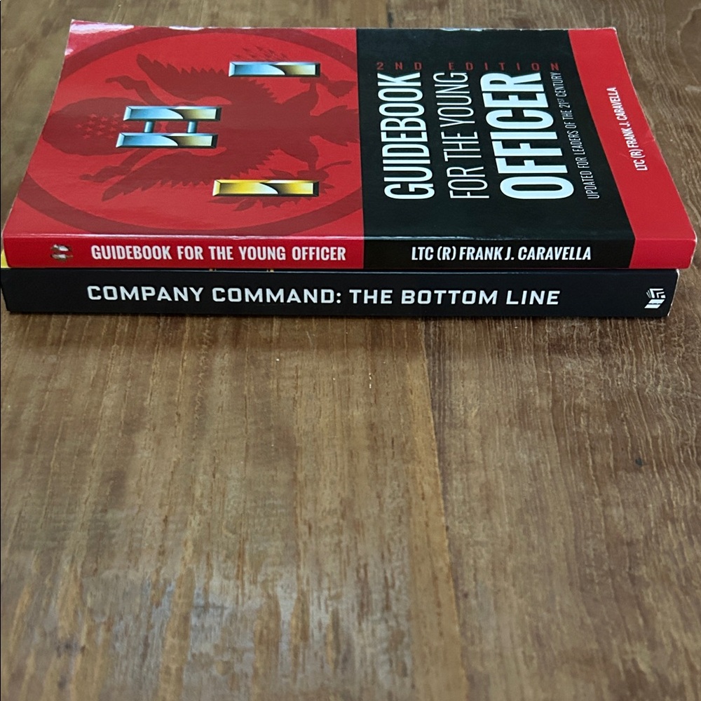 Guidebook for the Young Officer + Company Command set - Red & Black covers